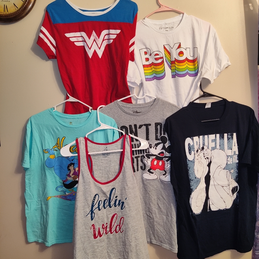6 women's tops Disney